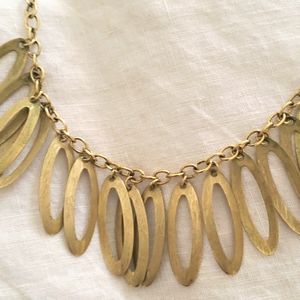 Bibelot artist made gold tone necklace